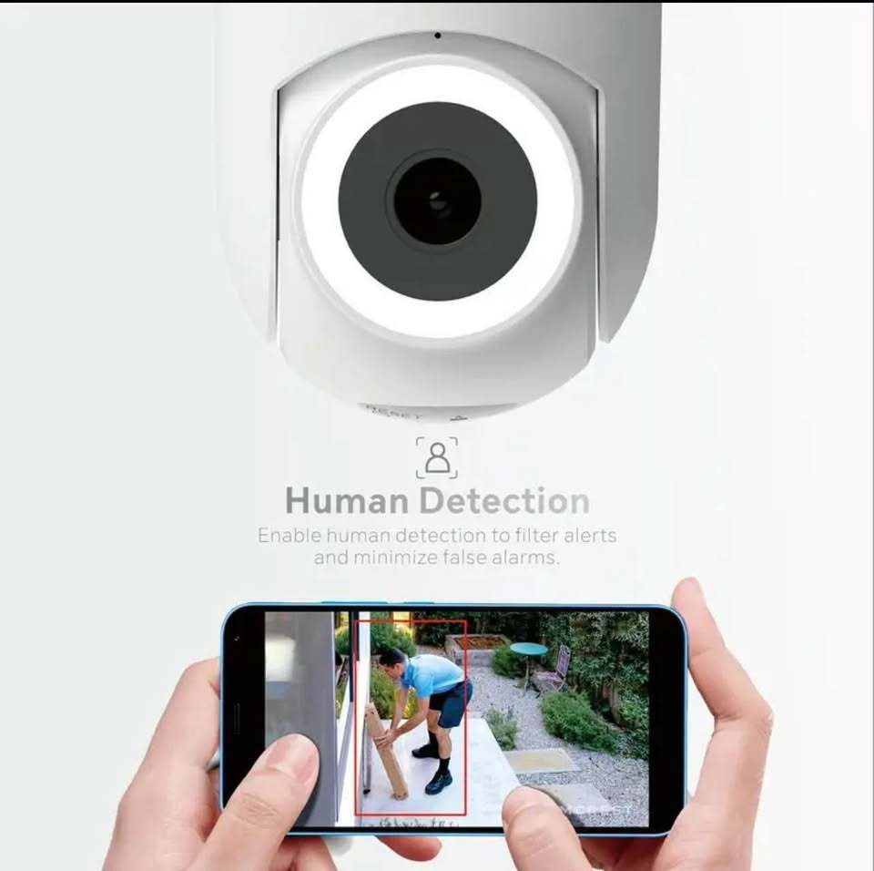 3MP WiFi Security Camera Outdoor – PTZ Smart Surveillance Camera with Auto Tracking, Night Vision, Motion Detection & Two-Way Audio