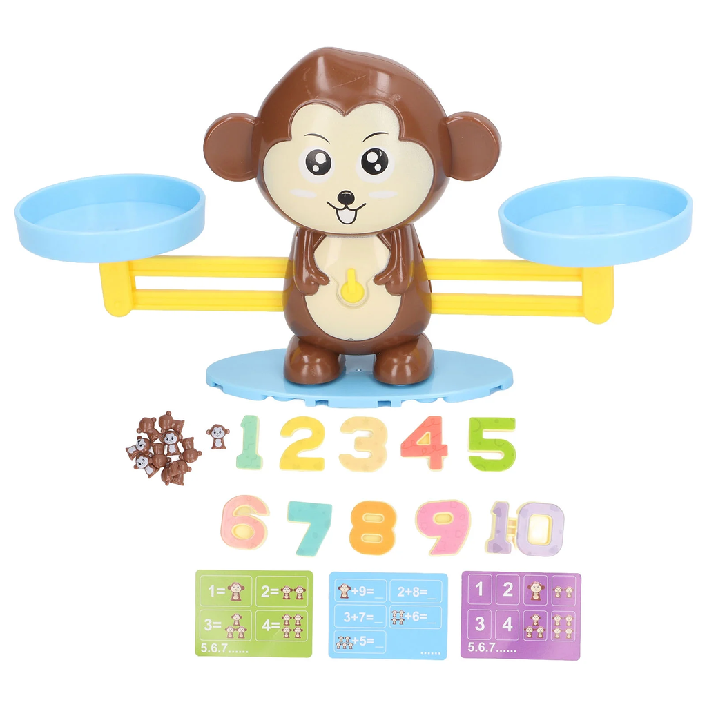 Monkey Balance Math Game, Math Counting Toys Fun Easy To Install For Kids For Home
