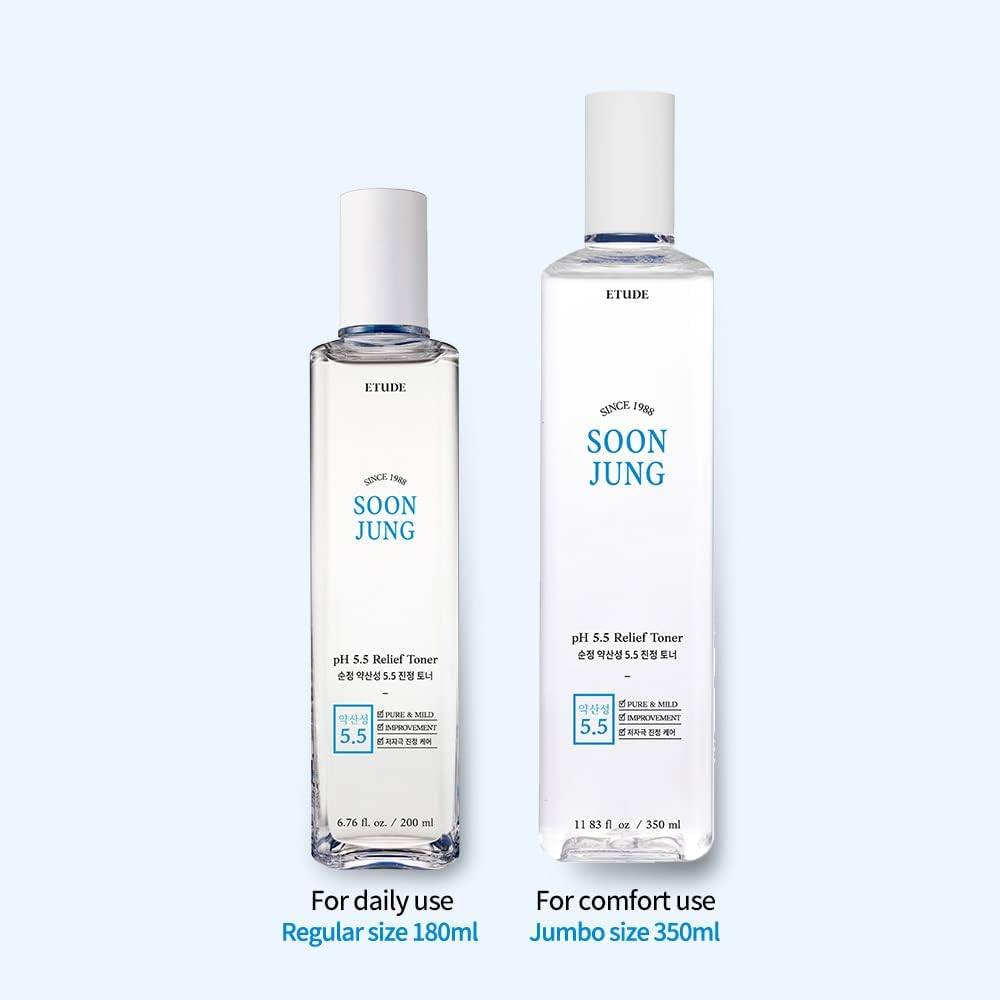 Etude House Soonjung pH 5.5 Relief Toner - 350ml Best Before 10/3/2026
