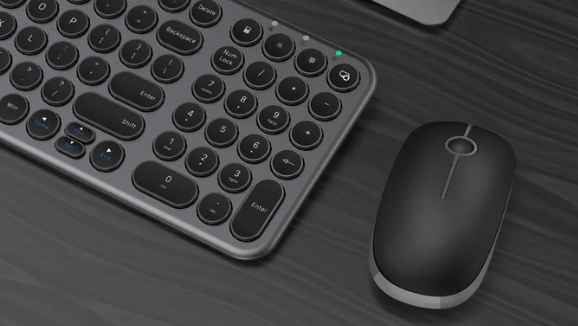 Jelly Comb KS452 Wireless Keyboard and Mouse Combo – 2.4GHz USB Slim Keyboard & Mouse Set for PC, Laptop, Desktop
