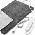 Electric Heating Pad with 4 Heat Settings & 2-Hour Auto Shut-Off – 30 × 60 cm (Approx. 12 × 24), Gray