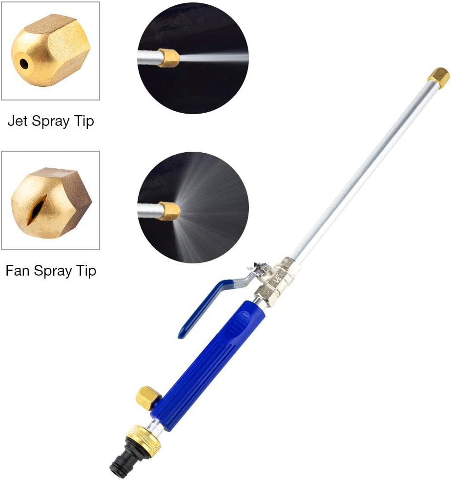 High Pressure Washer Nozzle | 2 Spray Modes Metal Jet Cleaner for Car & Outdoor Cleaning