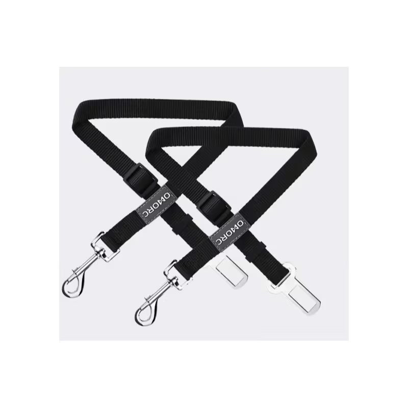Dog Car Seat Belt 2-Pack – Adjustable Pet Safety Harness Strap for Travel