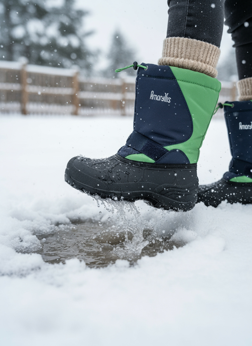 Kids' Waterproof Winter Snow Boots with Warm Lining | Neighbor Buy