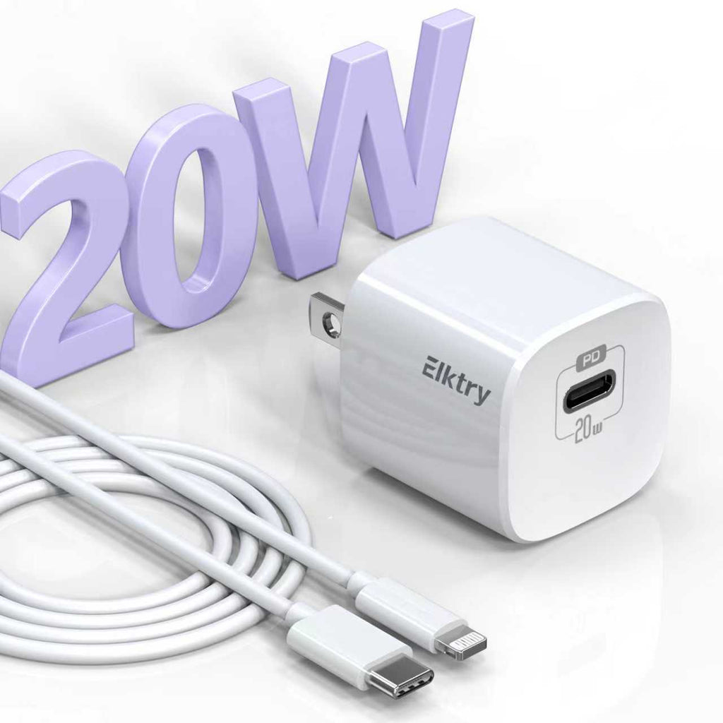 Neighbor Buy 20W USB-C Fast Charger with 2 Charging Cables Wall Adapter