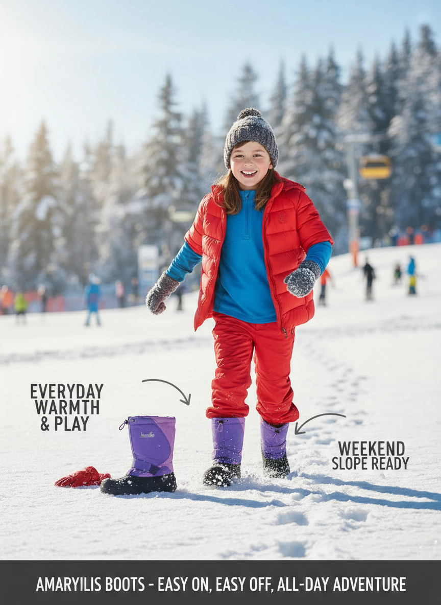 Kids' Waterproof Winter Snow Boots with Warm Lining | Neighbor Buy