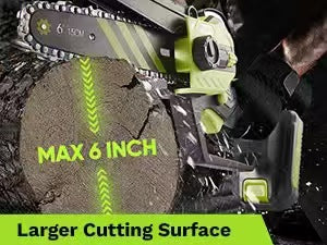 Cordless Mini Electric Chainsaw – Portable 6 Inch Handheld Pruning Saw Kit