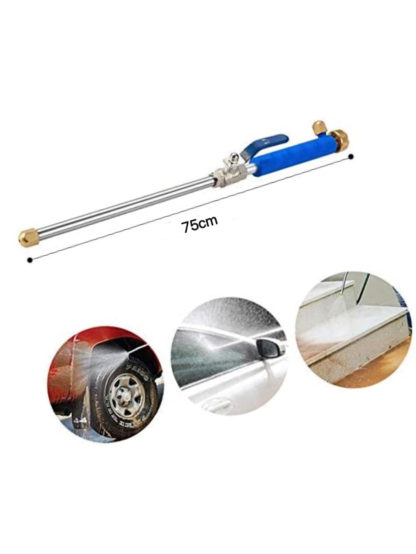 High Pressure Washer Nozzle | 2 Spray Modes Metal Jet Cleaner for Car & Outdoor Cleaning