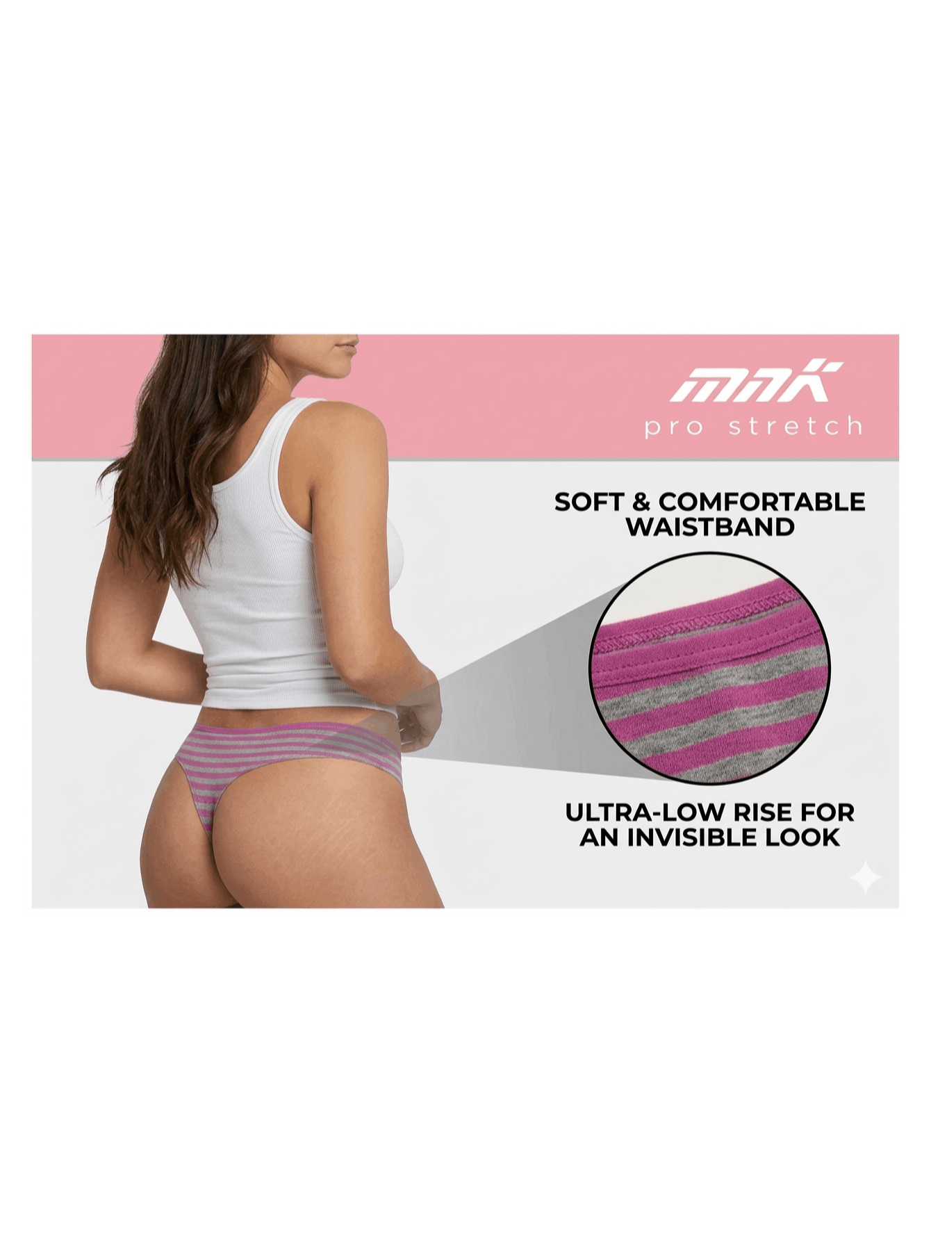 Women’s 4-Pack Cotton Thong Panties – Breathable Soft Stretch Low Rise G-String Underwear Set