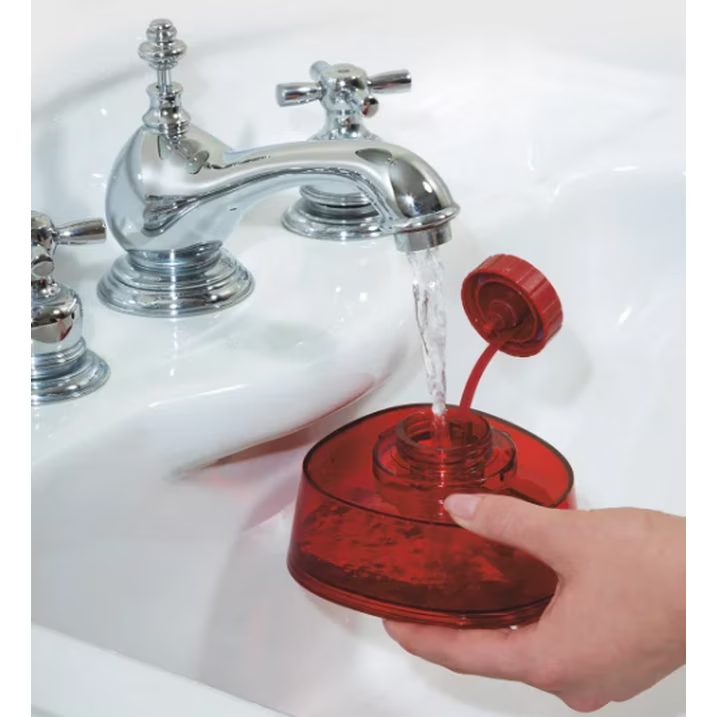 Open Box CHI Lava Handheld Garment Steamer with Ceramic Steam Plate, Detachable Water Tank & Dual Steam Modes - Black/Red