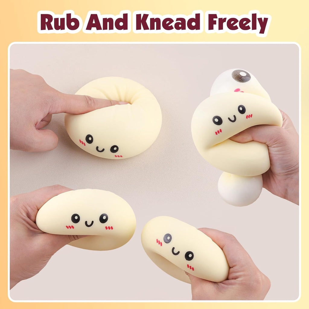 Dumpling Squishy Night Light – Soft TPR Sensory Fidget Toy for Kids & Adults | 10 × 10 × 5 cm