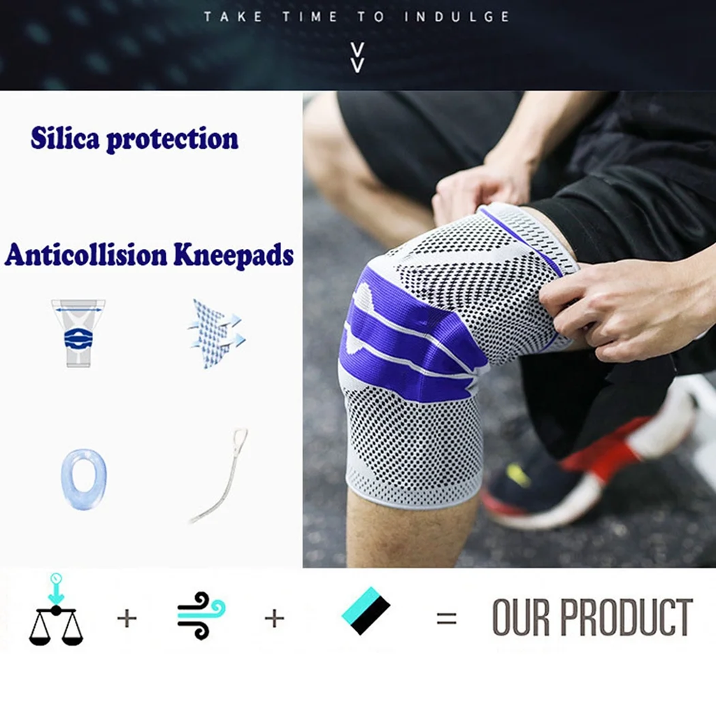 Bangcool Knee Sleeves Fashion Protective Breathable Knee Brace Compression Sleeves