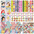Fairy Tale Princess Theme Party Decorations Set – Kids Birthday Supplies with Stickers, Gift Bags, Bracelets & Party Accessories