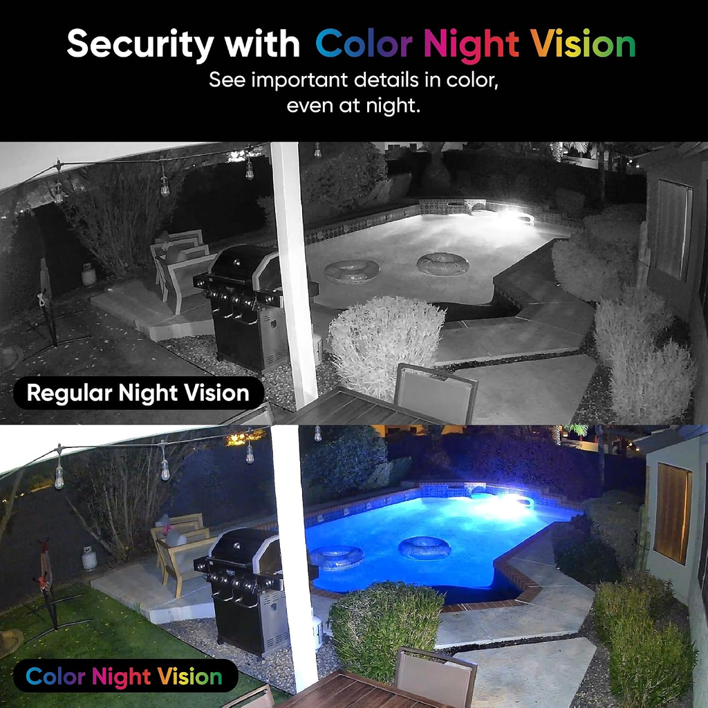 WYZE Cam v4 2.5K Indoor/Outdoor Wi-Fi Security Camera with Colour Night Vision – White