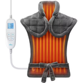 Electric Heating Pad for Neck and Shoulders – Weighted Heat Wrap with Adjustable Temperature and Auto Shut Off