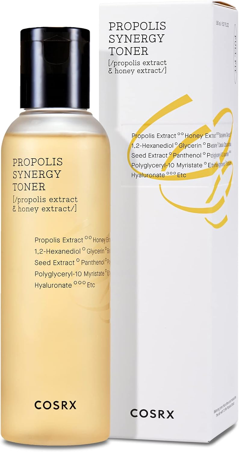 COSRX Full Fit Propolis Synergy Facial Toner with Propolis and Honey Extract, Moisturizing Skin Care, 150ml