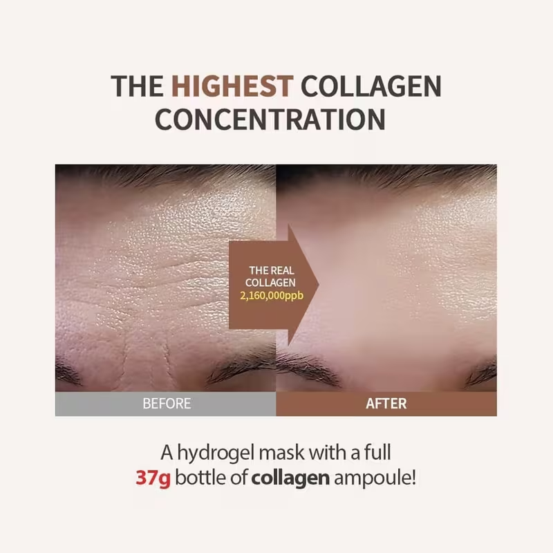 Collagen Face Mask Sheet Set – Hydrating Firming Anti Aging Facial Mask for Moisturizing and Skin Renewal