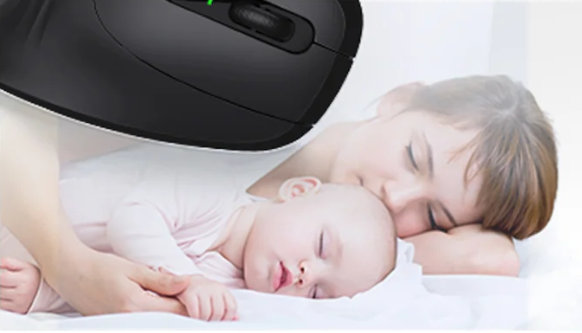 Jelly Comb MV045 Ergonomic Vertical Wireless Mouse – Bluetooth & 2.4G USB Dual Mode, Adjustable DPI Silent Click Mouse for Laptop, PC, Mac & Android