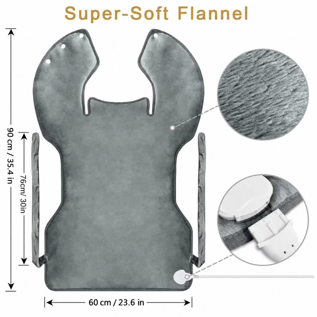 Large Electric Heating Pad for Neck, Shoulders & Back – 60 × 90 cm, 6 Heat Settings