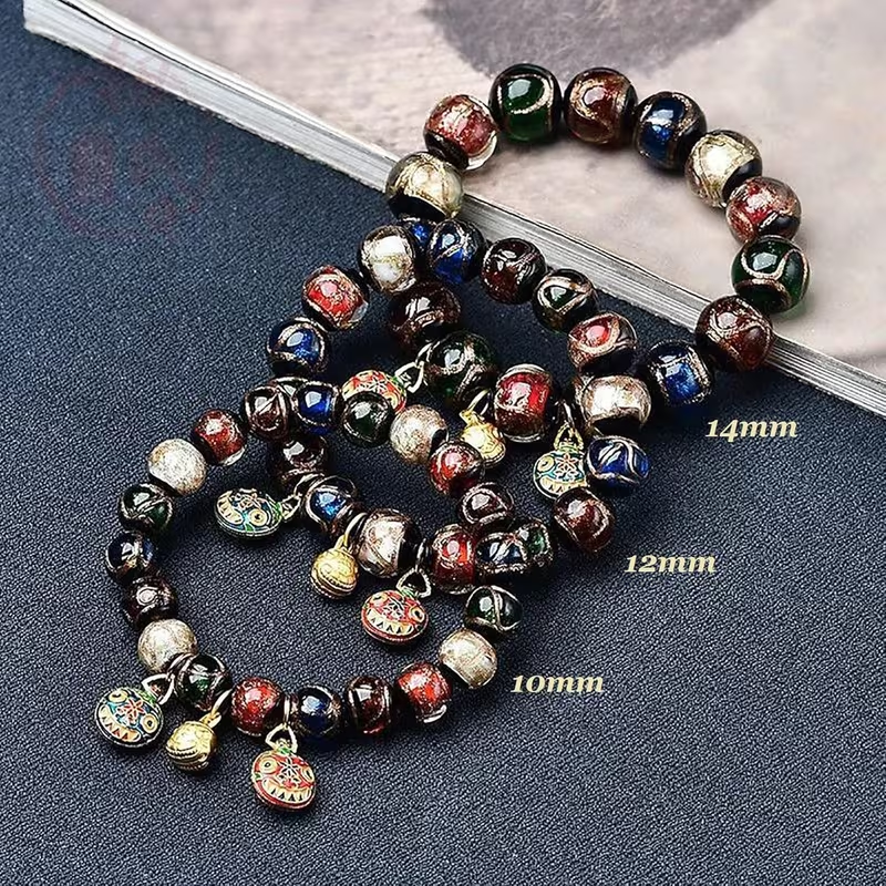 Natural Stone Beaded Bracelet – Adjustable Handmade Stretch Bracelet for Men and Women