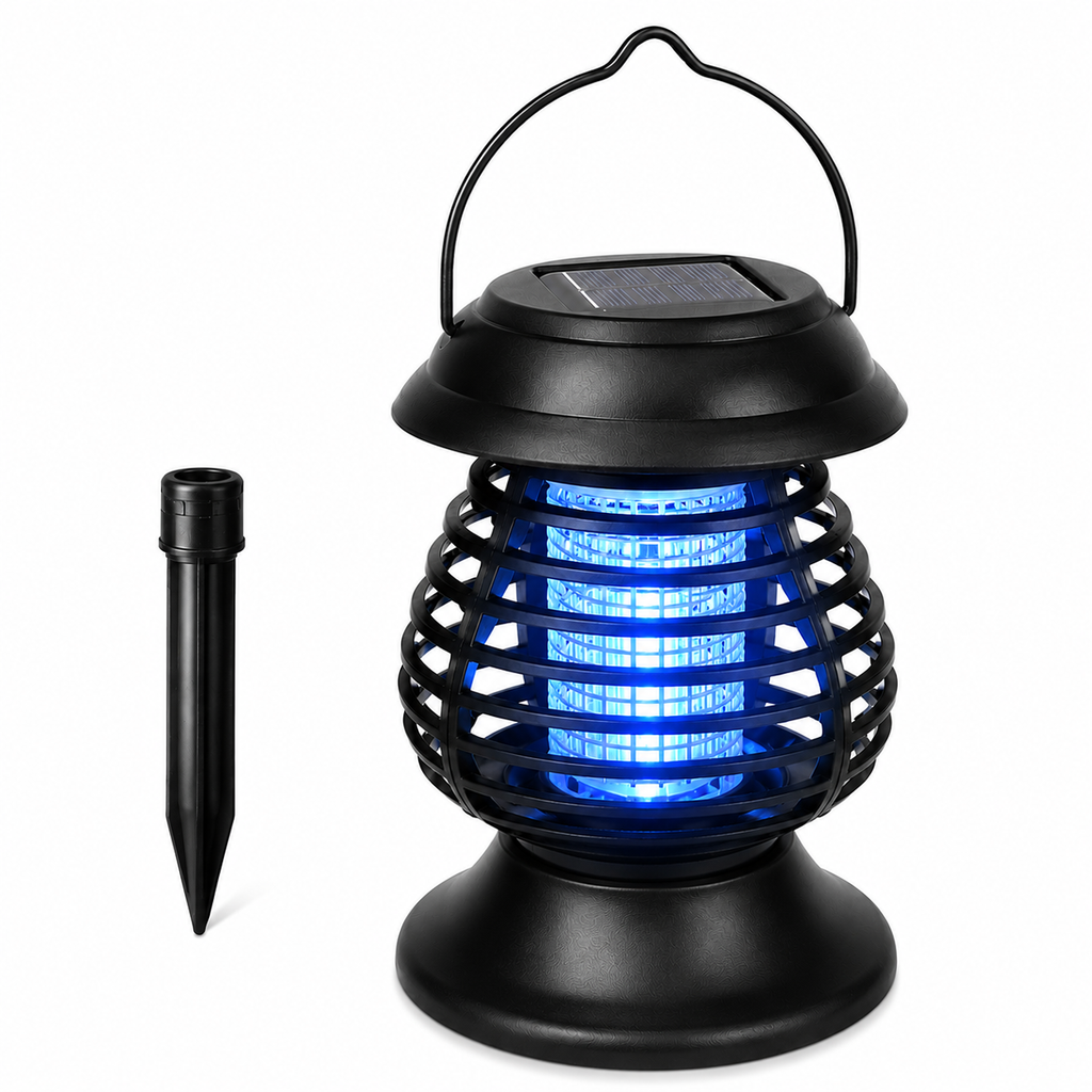 2-in-1 Solar Powered UV Lantern & Rechargeable Outdoor Camping Light