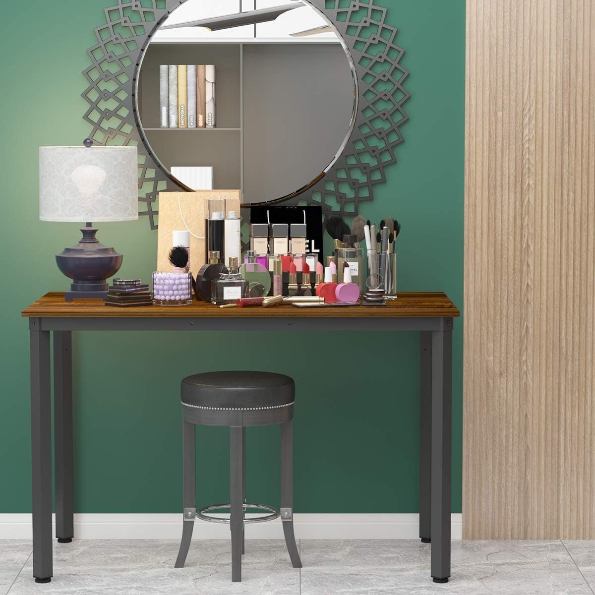 47.2" Computer Desk with Storage Shelf – Modern Home Office Writing Desk