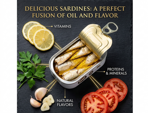 BANDI FOODS Sardines in Vegetable Oil – Wild Caught, 1460mg Omega-3 per Serving, Exclusive Taste, Product of Morocco, Net Wt. 4.41 oz (125 g), Best Before Dec 31, 2029