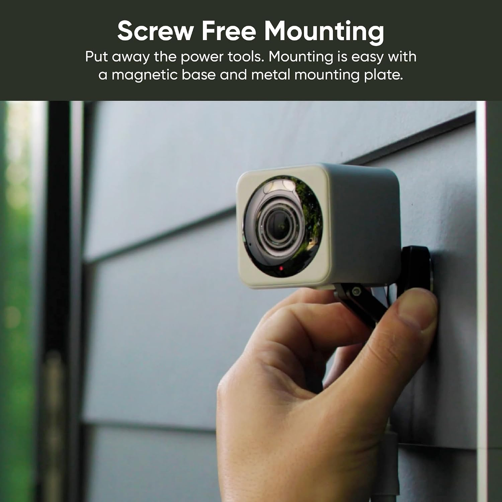 WYZE Cam v4 2.5K Indoor/Outdoor Wi-Fi Security Camera with Colour Night Vision – White