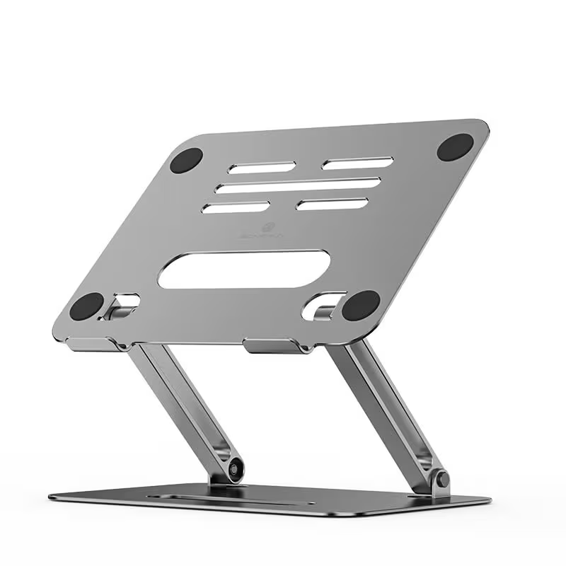 Adjustable Aluminum Laptop Stand – Foldable Desktop Laptop Holder with Heat Dissipation Design