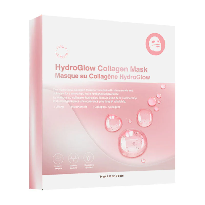 Pinknblossom HydroGlow Collagen Mask 34g - 1 BOX/5 PCS Best Before 2028-08-13