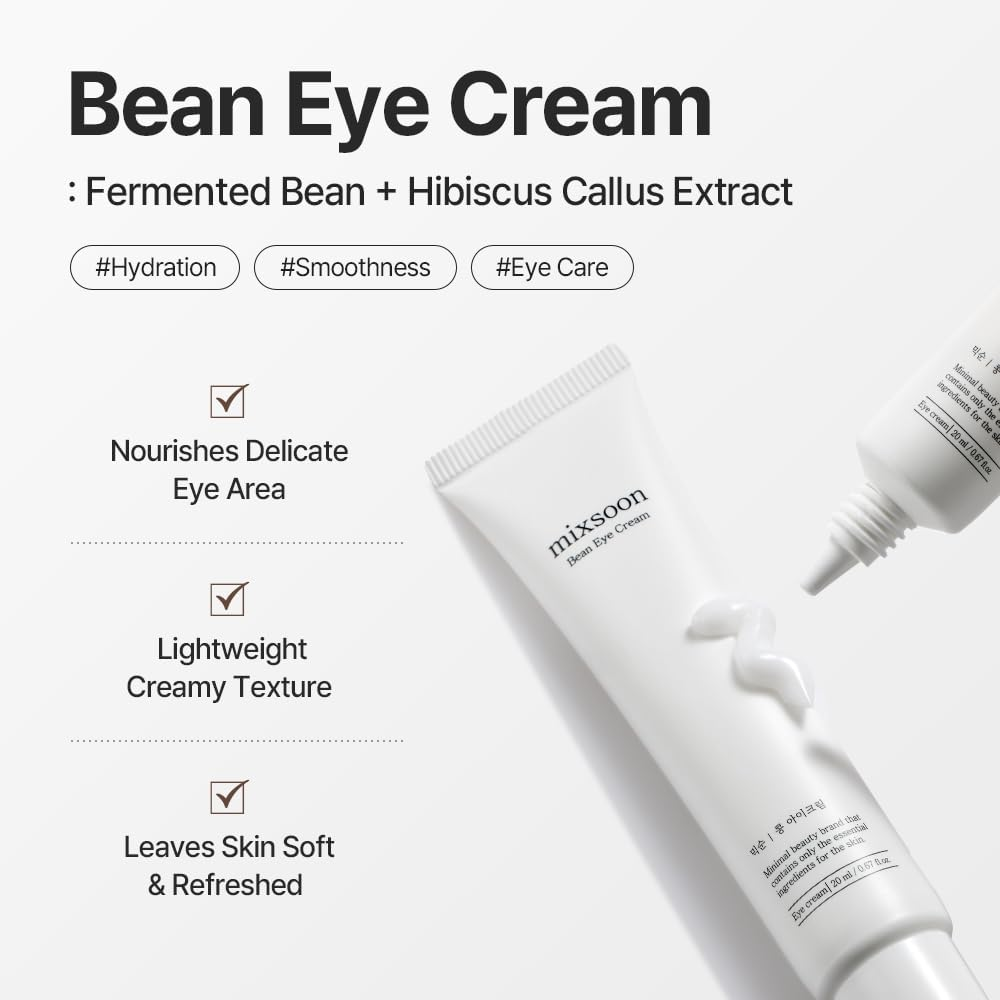 mixsoon Bean Eye Cream 20ml Best Before 12/13/2026