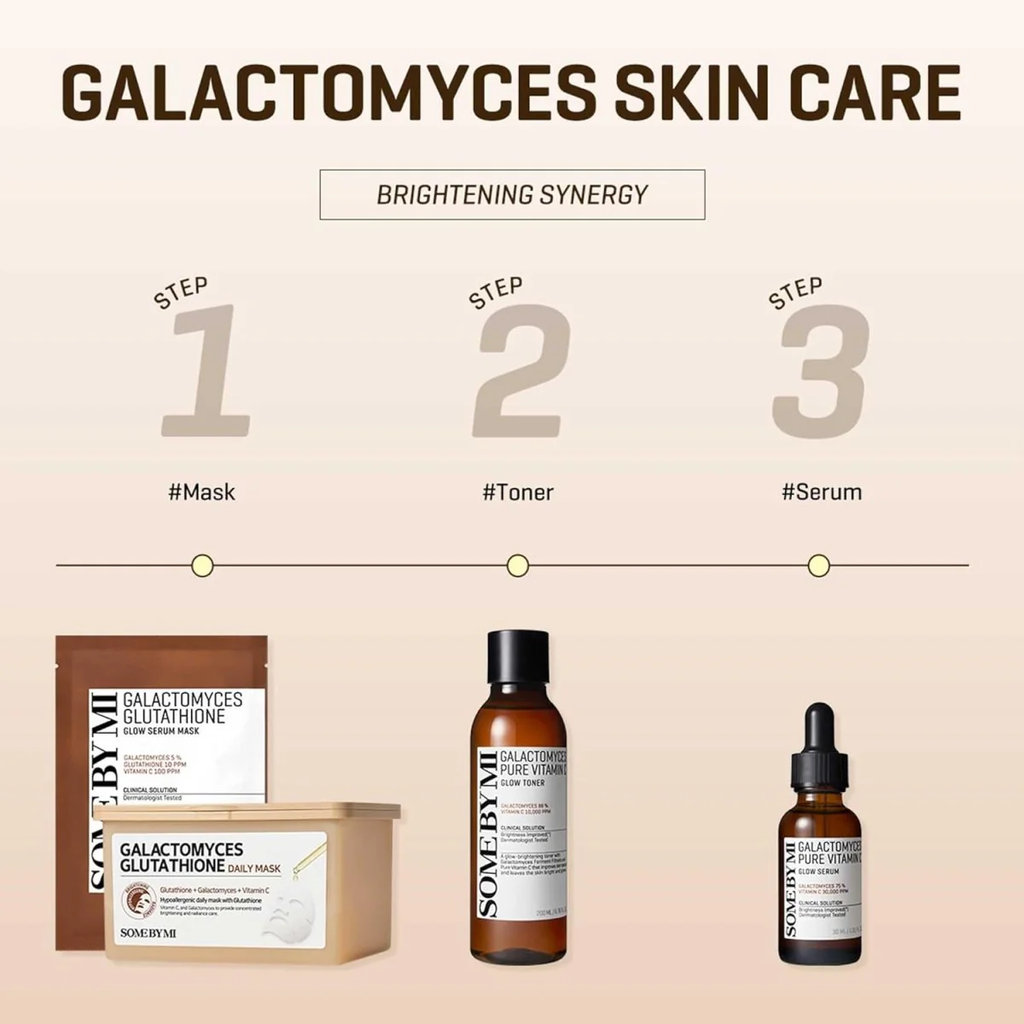 SOME BY MI Galactomyces Glutathione Daily Mask 30pcs, Best Before 1/20/2028