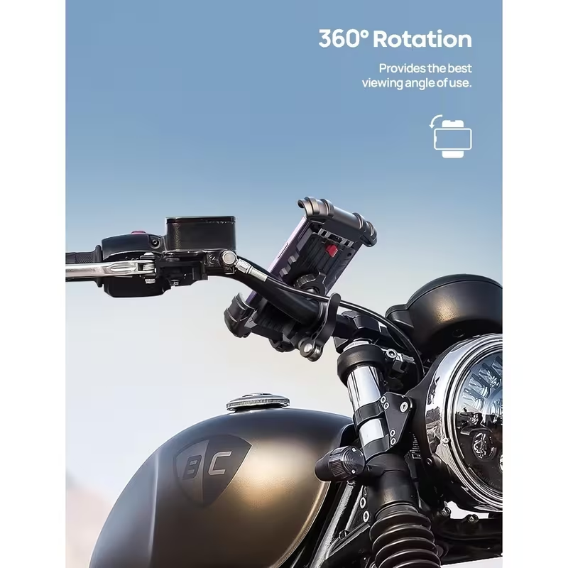 Motorcycle Bike Phone Mount – Handlebar Phone Holder for Cycling and Riding