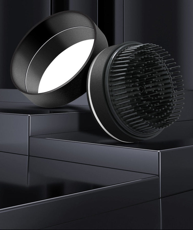 Mini Negative Ion Hair Brush with Mirror – Anti-Frizz Scalp Massage Comb
