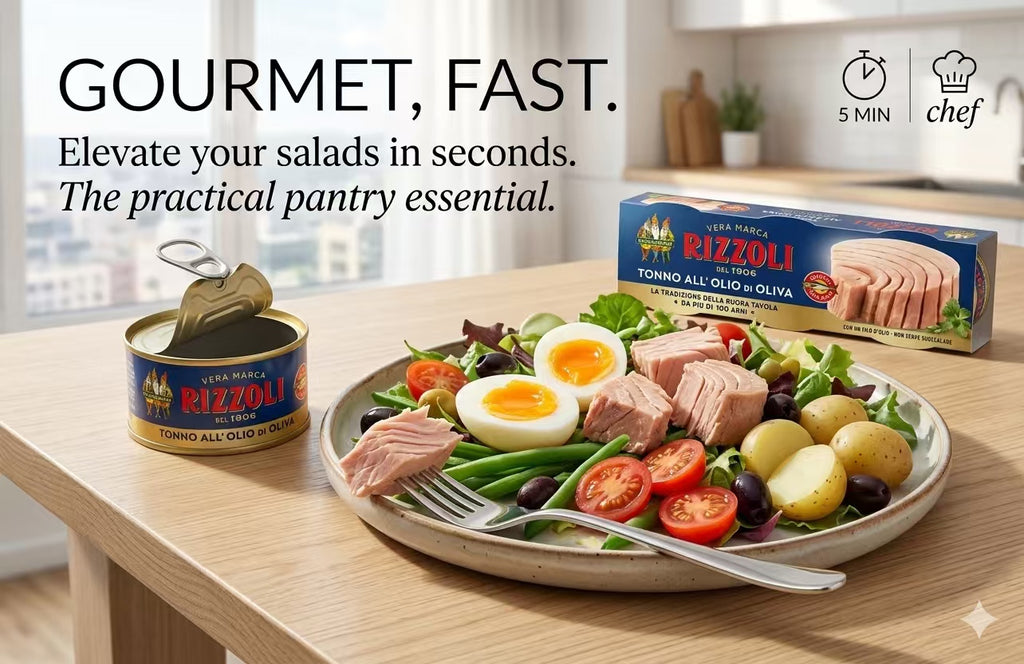 Rizzoli Italian Yellowfin Tuna in Olive Oil – 65g x 6 Cans | High Protein Omega-3 Imported Seafood