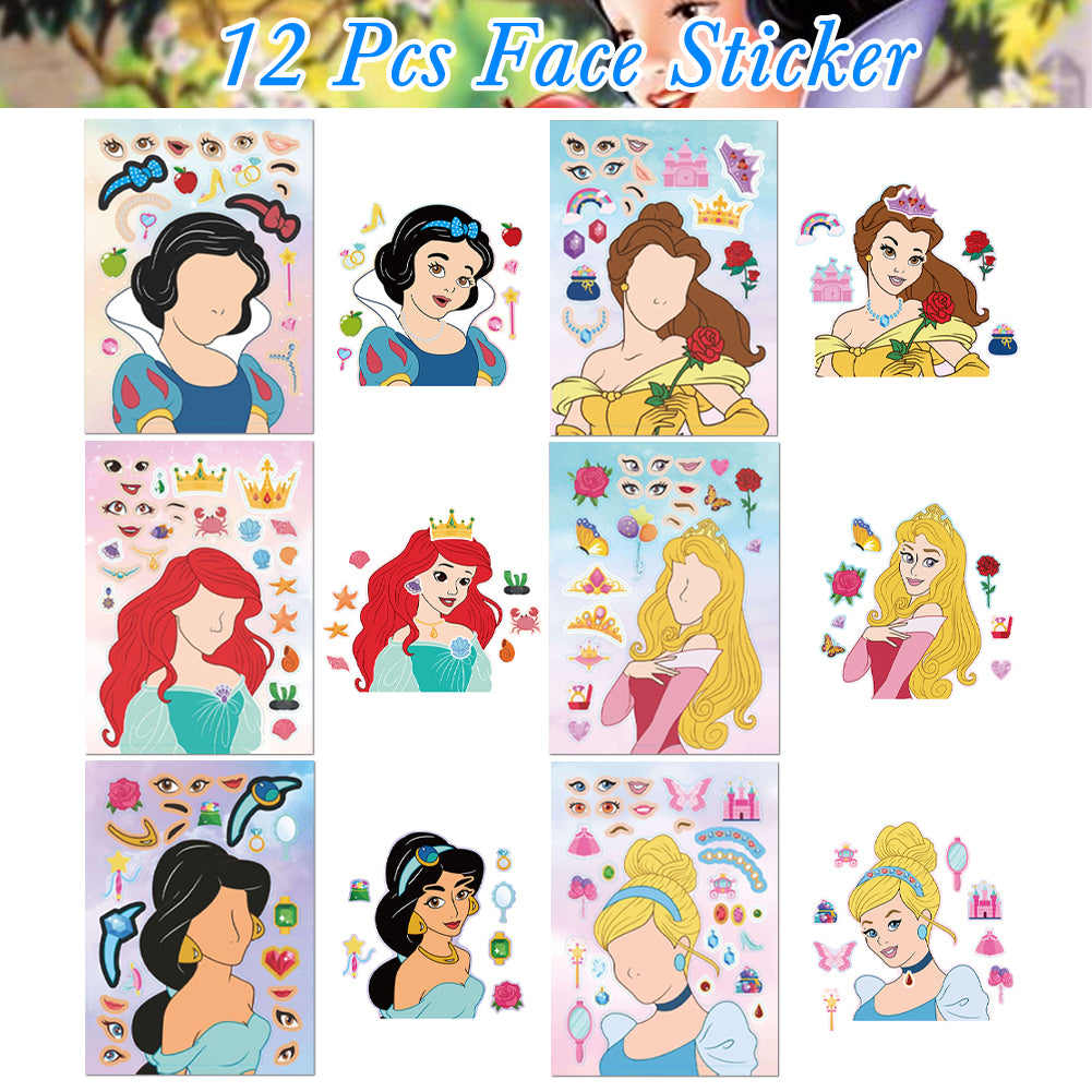 Fairy Tale Princess Theme Party Decorations Set – Kids Birthday Supplies with Stickers, Gift Bags, Bracelets & Party Accessories
