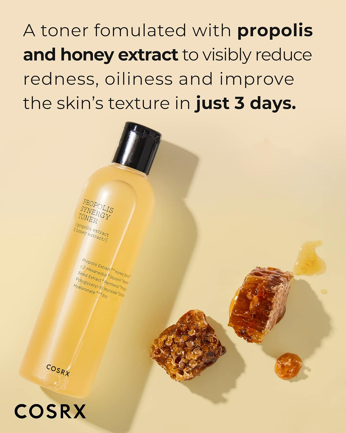 COSRX Full Fit Propolis Synergy Facial Toner with Propolis and Honey Extract, Moisturizing Skin Care, 150ml