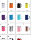 16oz 304 Stainless Steel Travel Coffee Mug with Handle – Double Wall Insulated Tumbler Cup