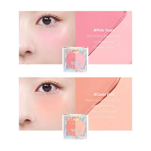 JUNGSAEMMOOL Colorpiece Cream Blush 2.6g - #Coral Fizz Best Before 12/9/2026