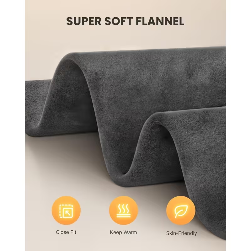 Electric Heating Pad for Neck and Shoulders – Weighted Heat Wrap with Adjustable Temperature and Auto Shut Off
