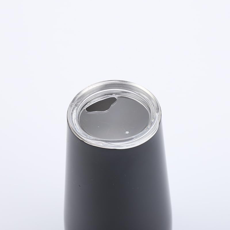 6 oz Stainless Steel Champagne Tumbler Stemless Glasses with Lid, Double Wall Insulated Travel Mug Perfect for Wine, Coffee, Drinks, Champagne, Cocktails, Colorfu