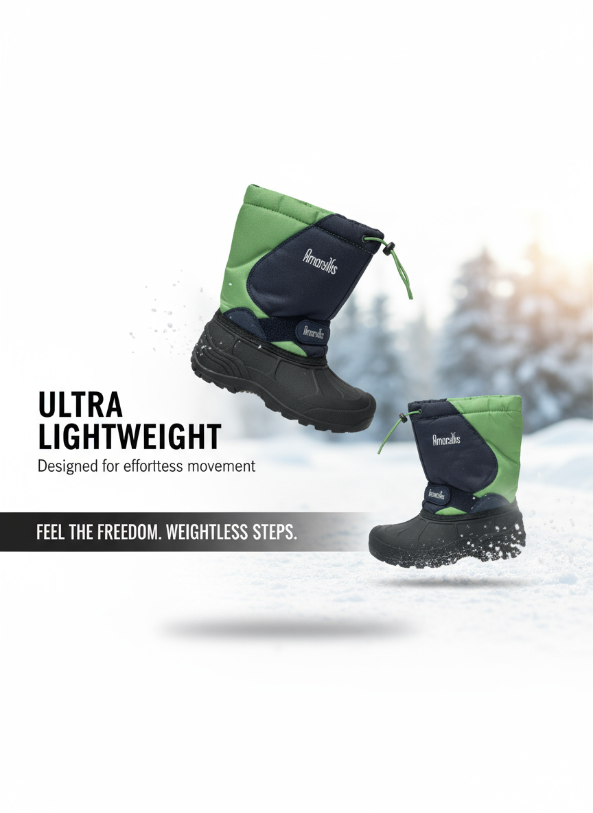 Kids' Waterproof Winter Snow Boots with Warm Lining | Neighbor Buy