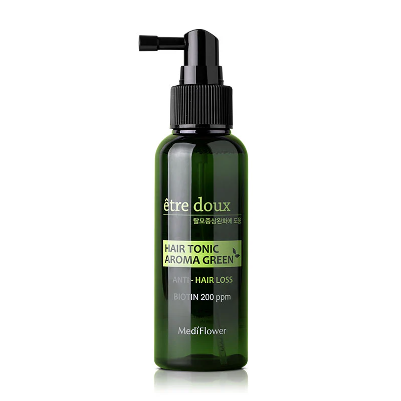 Medi Flower Etre doux Aroma Green Hair Tonic 100ml Best Before 2028-12-01