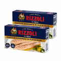 Rizzoli Mackerel Fillets in Olive Oil, 2-Pack Imported Italian Mackerel Fillets, Ready to Eat Canned Seafood