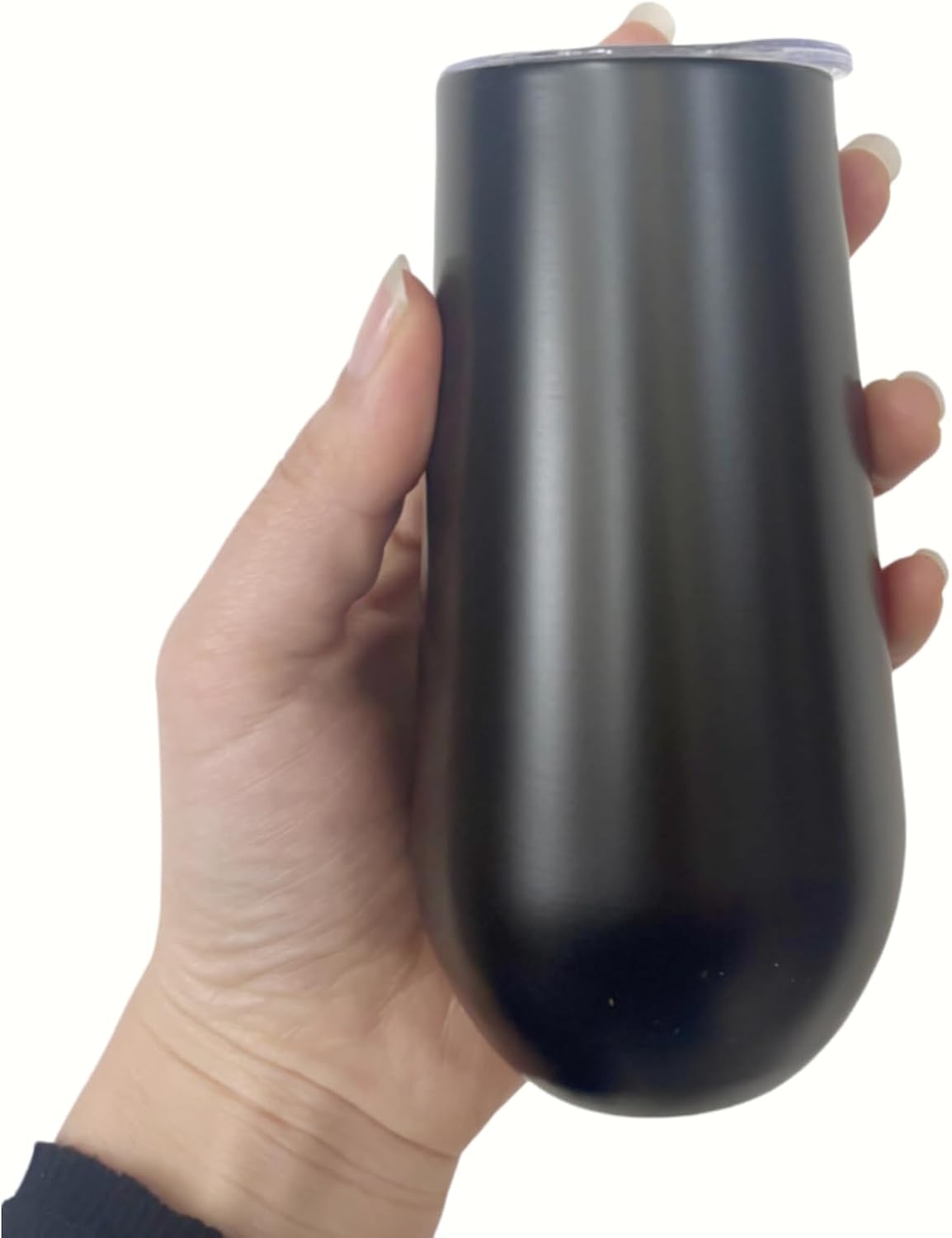 6 oz Stainless Steel Champagne Tumbler Stemless Glasses with Lid, Double Wall Insulated Travel Mug Perfect for Wine, Coffee, Drinks, Champagne, Cocktails, Colorfu