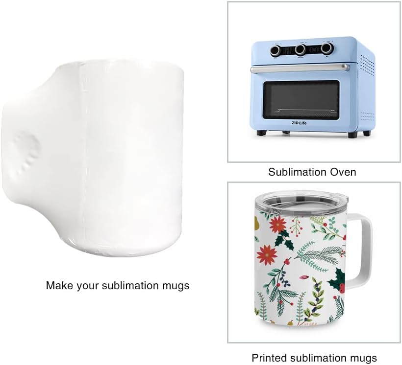 12oz Double Walled With Handle Mug 304 Stainless Steel Sublimation Customized Horoscope With Lid