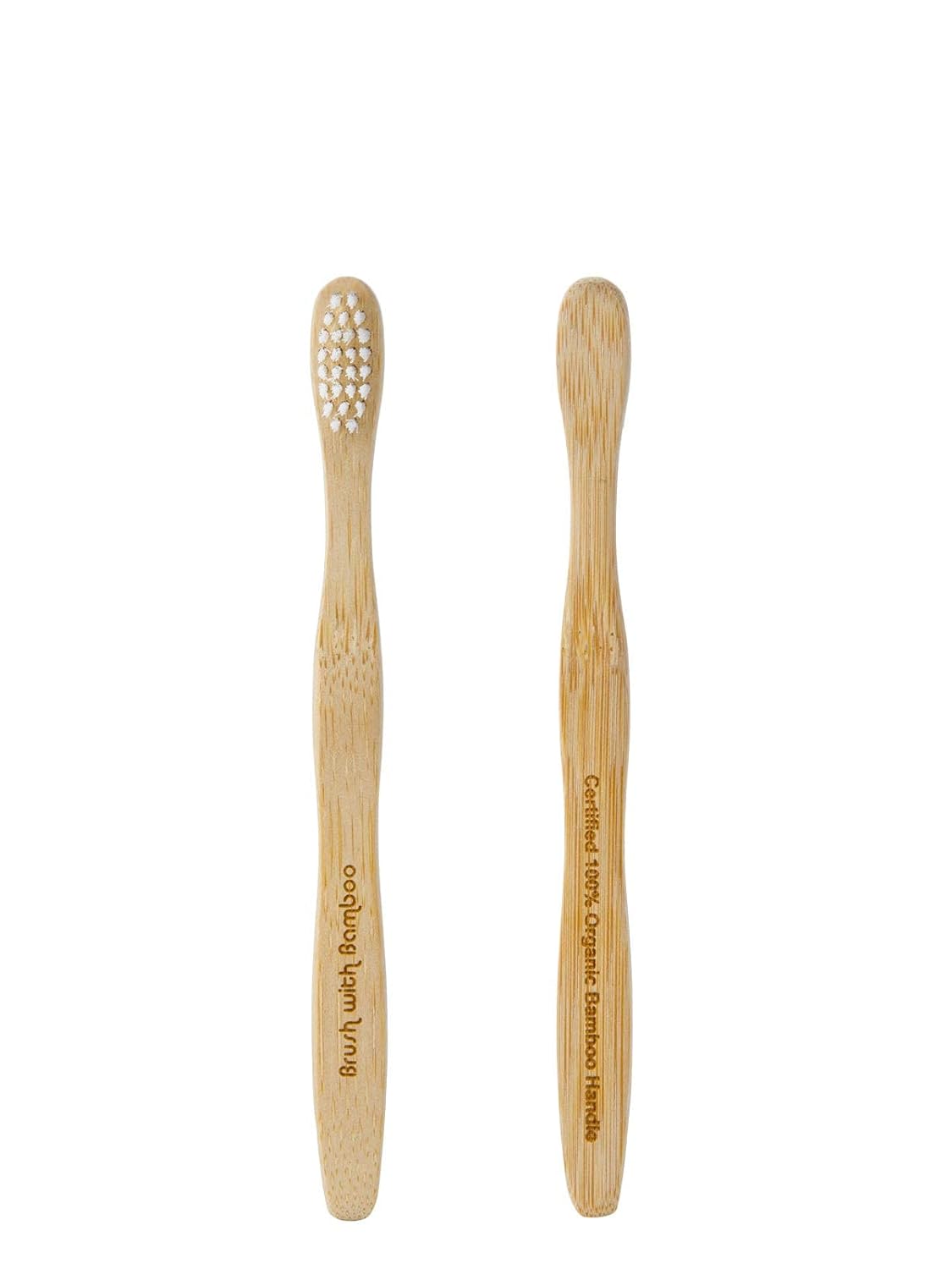 Toothbrush Set – Soft Bristles Kids Manual Toothbrush with Bamboo Handle for Daily Dental Care (4 Pack)