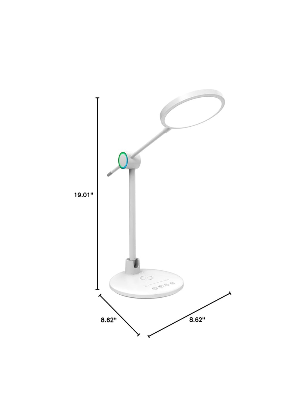3-in-1 LED Desk Lamp with Wireless Charging Base & Adjustable Brightness for Study, Reading & Office Use
