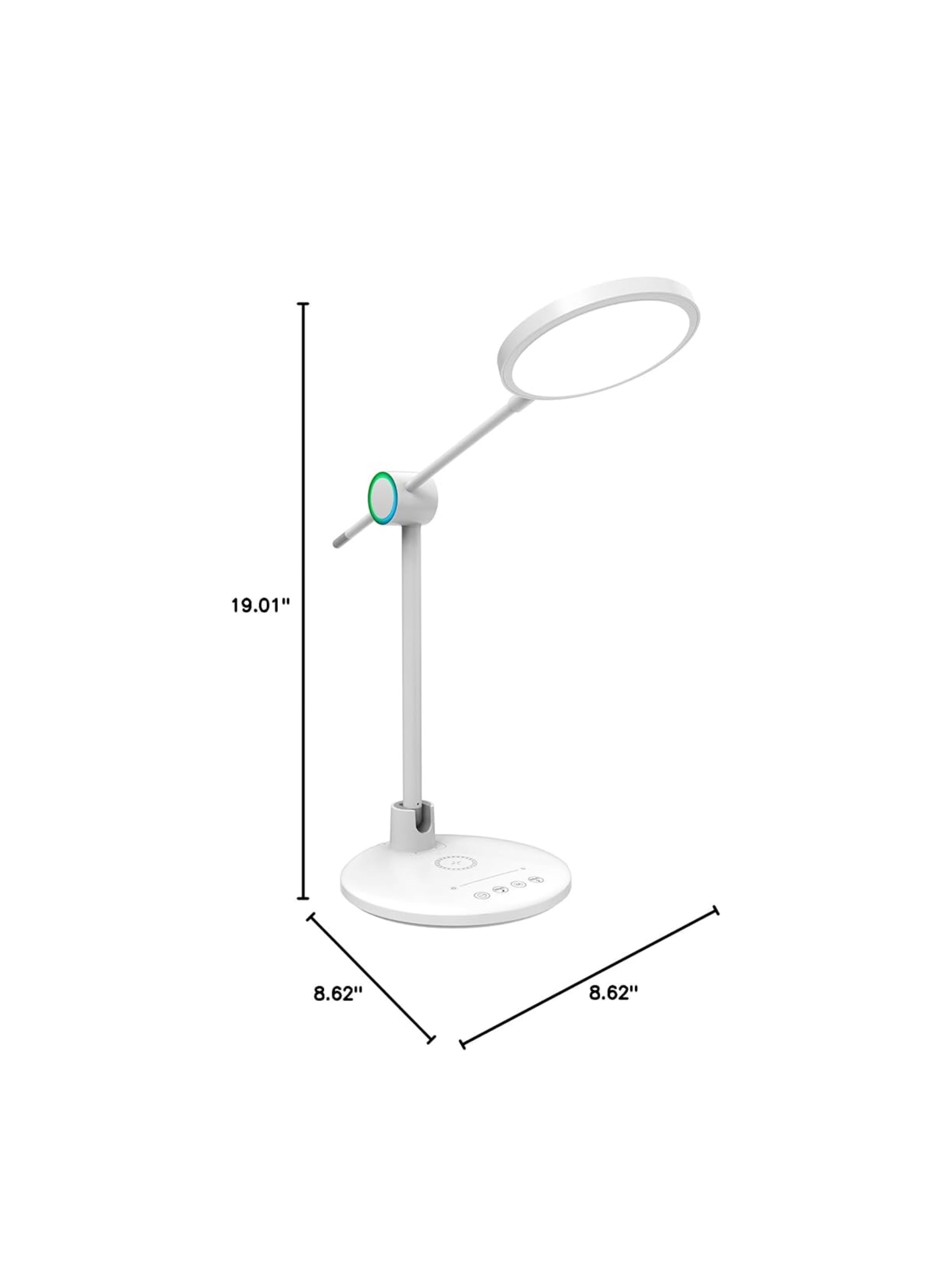3-in-1 LED Desk Lamp with Wireless Charging Base & Adjustable Brightness for Study, Reading & Office Use