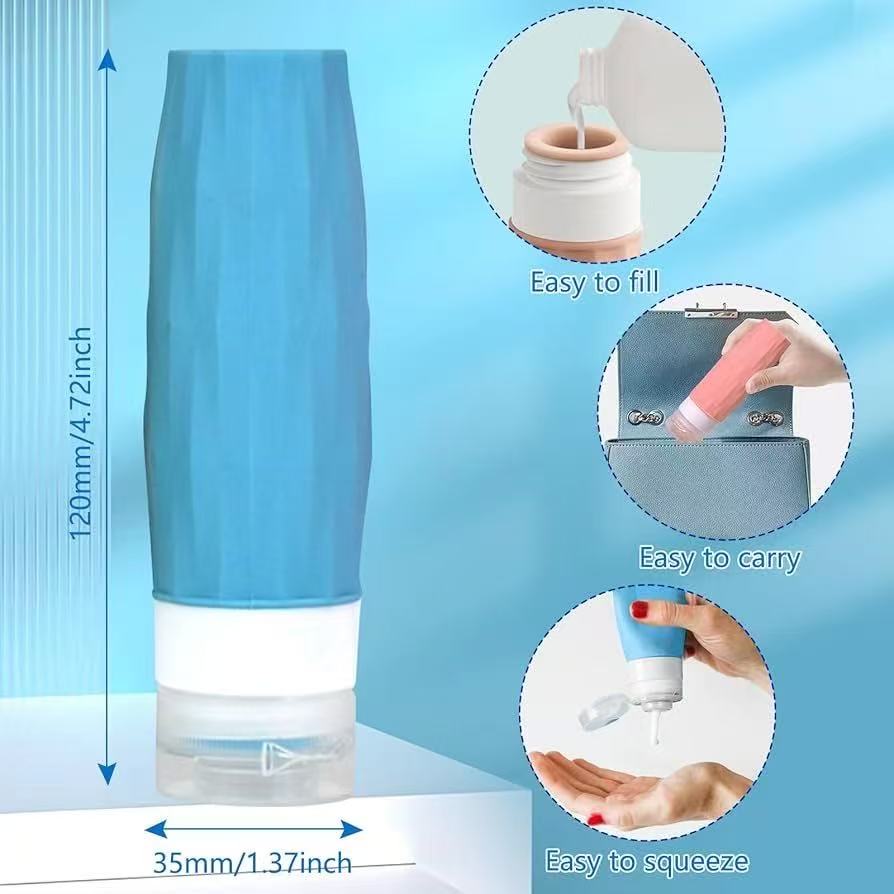 16PCS Travel Bottles Set – TSA Approved Leak-Proof Refillable Containers for Toiletries